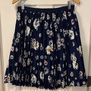 Jason Wu for Target Navy Floral Pleated Skirt size 8